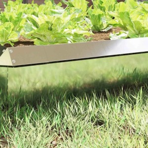 VidaXL Schneckenzaun, 4 Stk, Silber, aus verzinktem Stahl, schützt Pflanzen im Garten.