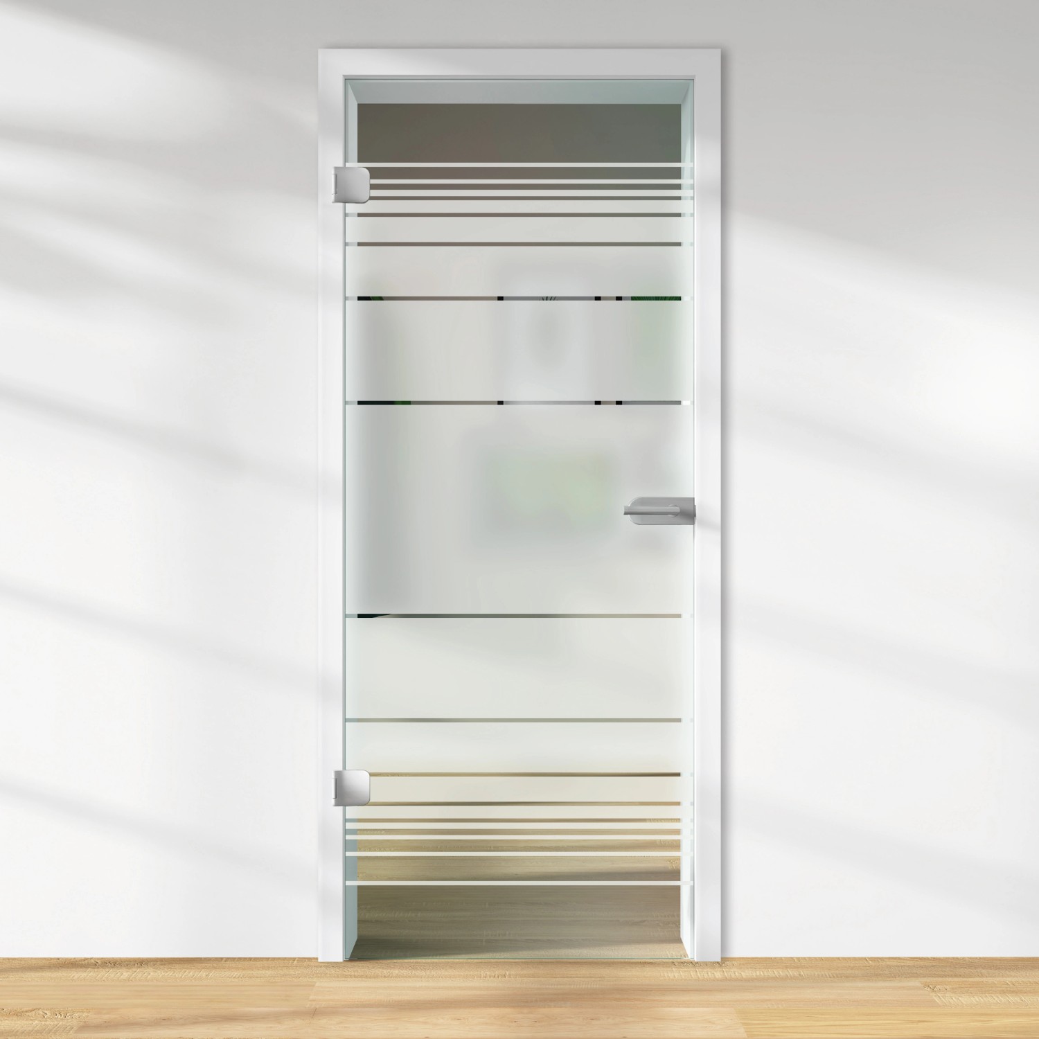 Glasdrehtür ESG Floatglas Dekor Siebdruck 36/05 DIN Links 2097 x 834 x 8 mm günstig online kaufen