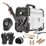 Stahlwerk Schweißgerät Mini FLUX Starter Set mit Schweißhelm, Handschuhen und Zubehör.