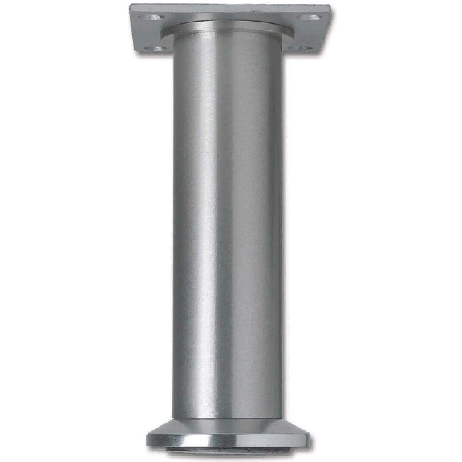 Simausrom Möbelfuß Ø 40 mm Länge 120 mm mit Fußteller Aluminium Gebürstet