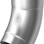 Fallrohrbogen NW 60/40° aus Aluminium, naturfarben, für die Metall-Dachrinne.