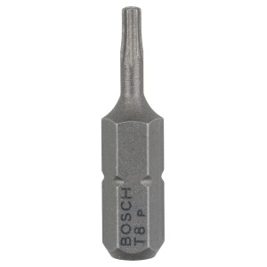 Bosch Extra Hard Schrauberbit T8, 25 mm, für Schraubendreher und Bohrschrauber.