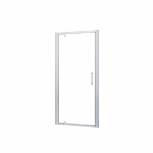 Duschparadies Duschtür 80x185cm Drehtür Nischentür 5mm ESG Sicherheitsglas Dusche Duschabtrennung Scharniertür