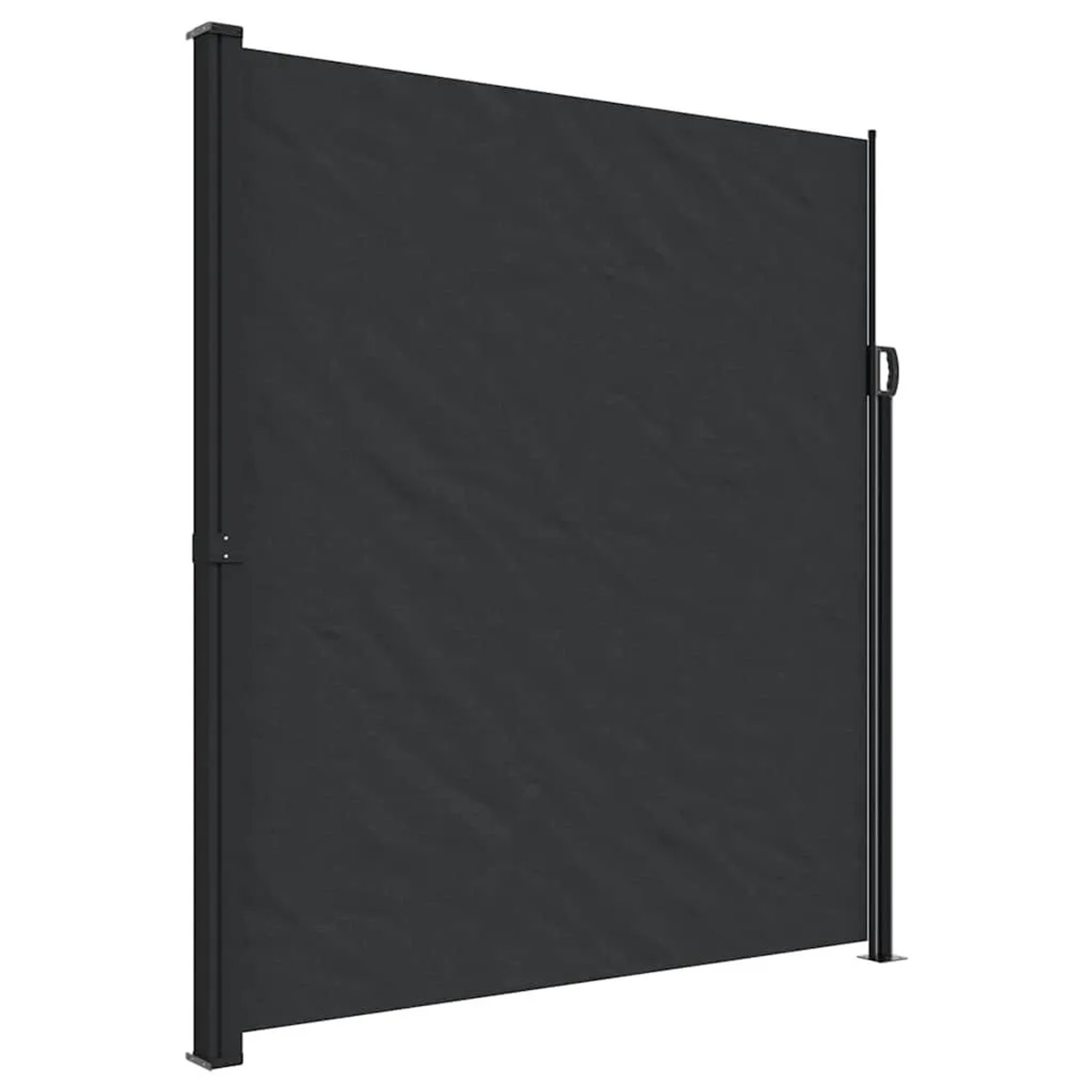 vidaXL Seitenmarkise Ausziehbar Schwarz 220x600 cm 4004564