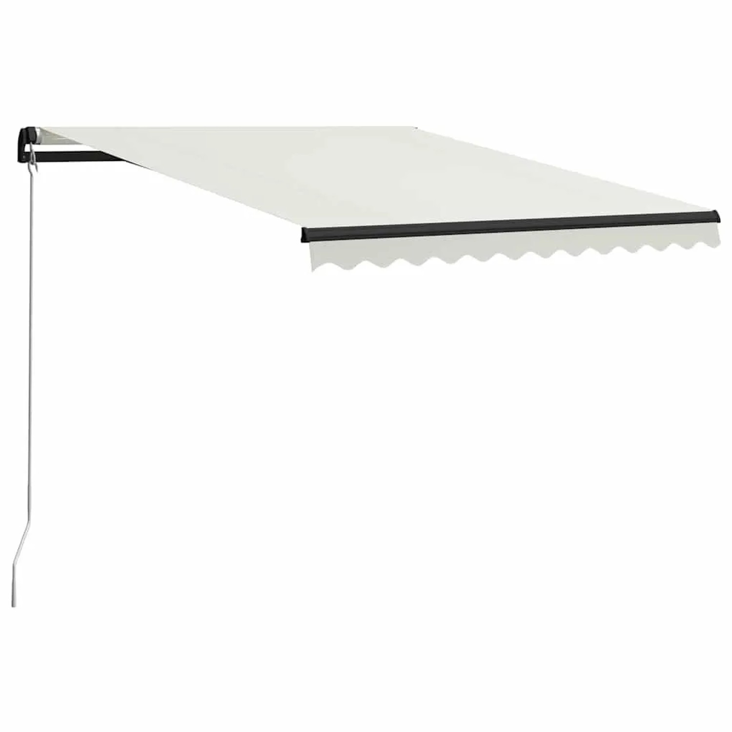 vidaXL Einziehbare Markise Handbetrieben 300 x 250 cm Creme 3055185