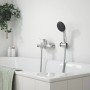 Grohe Swift Einhand-Wannenbatterie mit Handbrause, Chrom, für die Badewanne.