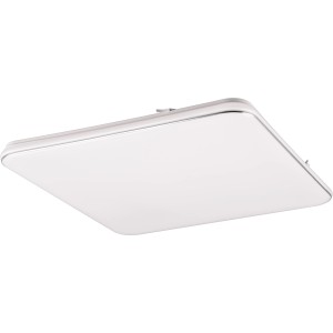 Weiße, quadratische LED Deckenleuchte Blanca, 53x53cm, für Wohnraum und Flur.