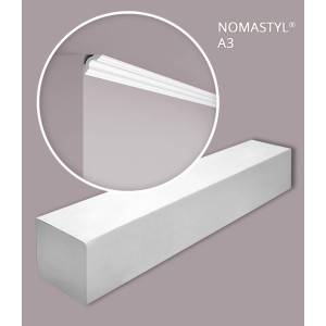NOEL & MARQUET NMC A3-Box NOMASTYL Eckleisten, 105 Stk., 210 m, weiß