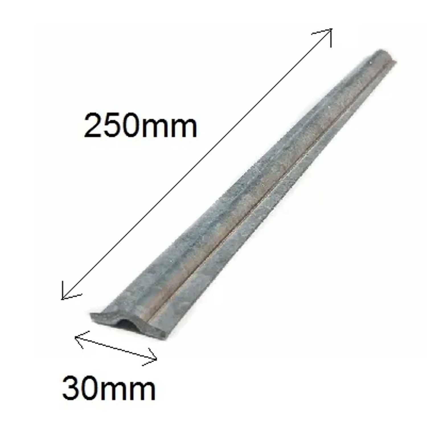 Green-Split Erdanker Metall 25 cm X 3 cm Silber 10er Set_3