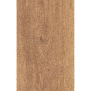 Musterstück: Krono Original Herringbone Laminat in Braun mit Holzstruktur.