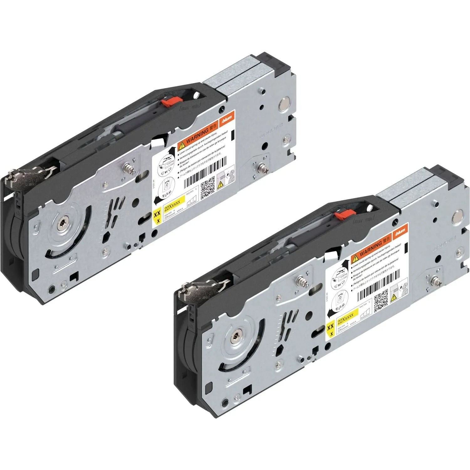 Blum Kraftspeicher-Set Aventos Hf Top 22F2810 Blumotion mit Systemschrauben
