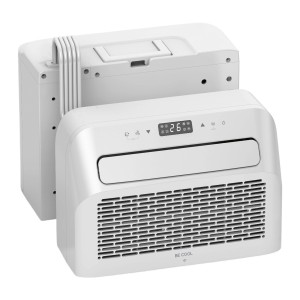 BE COOL 3in1 Caravan Split-Klimagerät BC5CSKL, 5.000 BTU/h, WiFi, weiße Innen- und Außeneinheit.