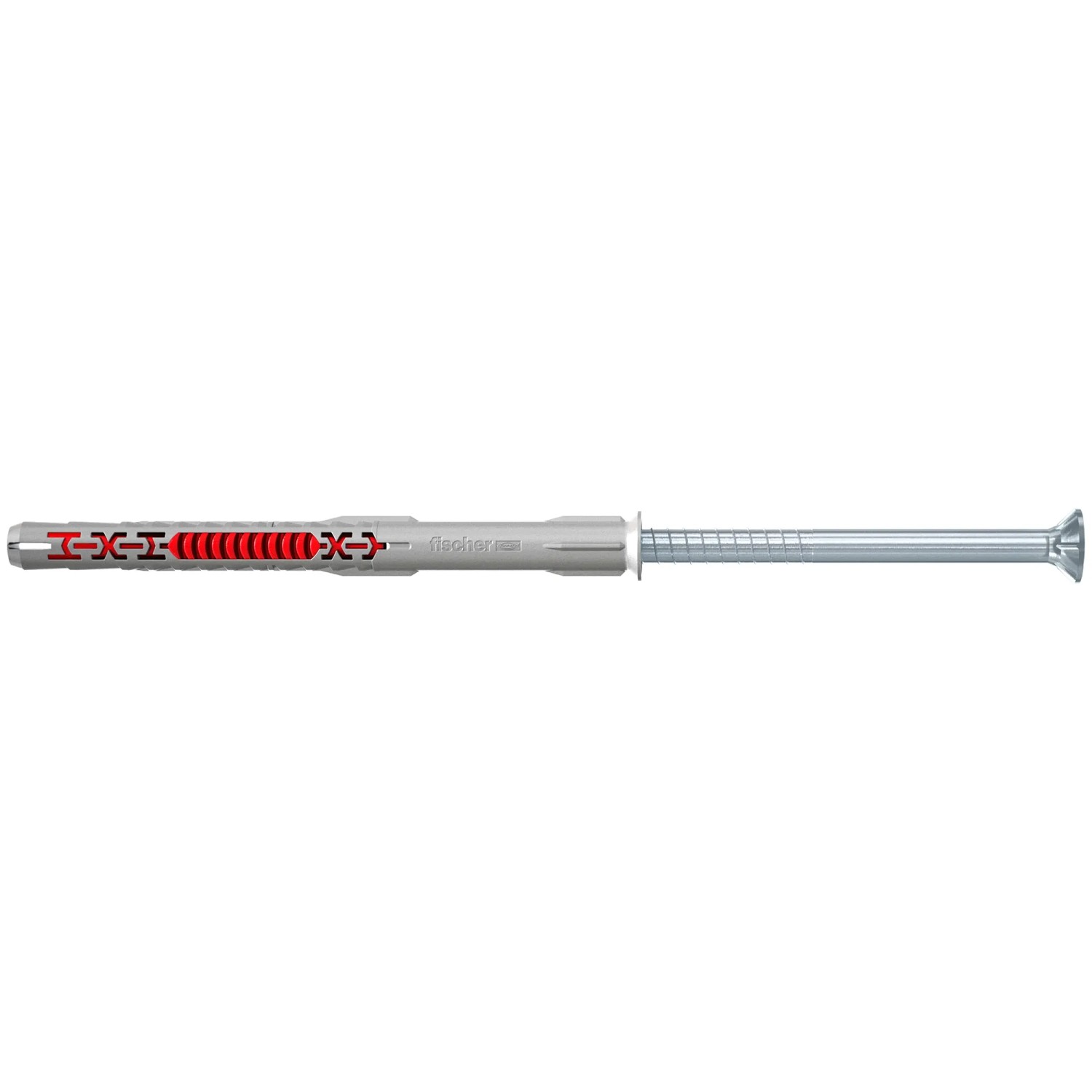 Fischer Langschaftdübel DuoXpand mit Senkkopfschraube, 10x140mm, 10 Stück, für sichere Befestigungen.