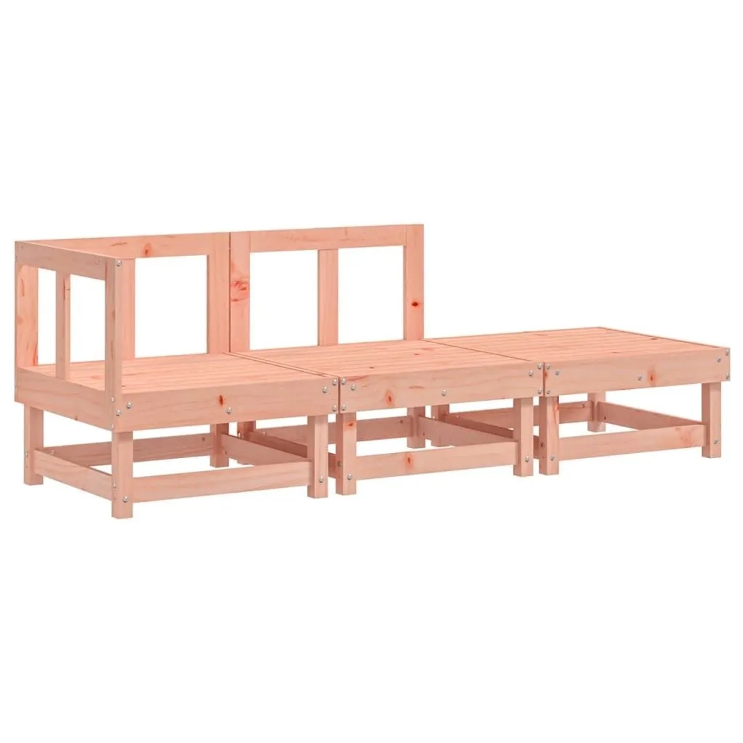 vidaXL 3-Tlg Garten-Lounge-Set Massivholz Douglasie 825413