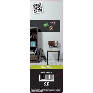 Bricoflor Magnet-Tapete, selbstklebend, schwarz. Metall-Vinyltapete als Paneel für Büro/Küche.