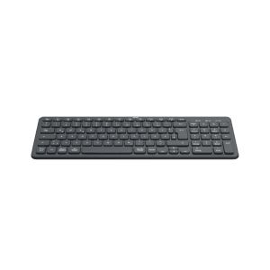 Schwarze, kabellose Hama Multi-Device Tastatur WK-300 QWERTZ für PC, Laptop, Tablet und Smartphone.