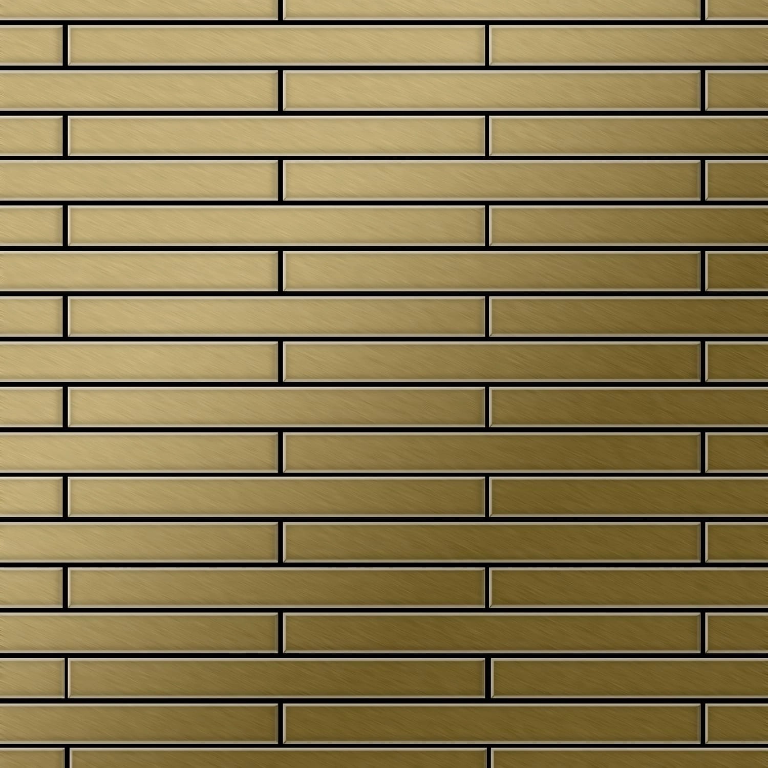 ALLOY Mosaik Fliese Massiv Metall Titan Gebürstet Gold 1,6mm Stark Avenue-t günstig online kaufen