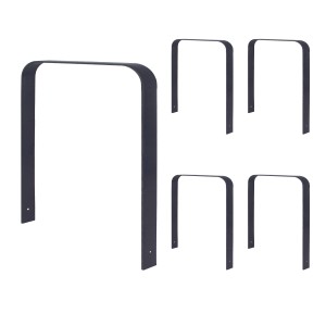 5er Set TRUTZHOLM Fahrradanlehnbügel, pulverbeschichtet, Stahl, zum Einbetonieren. Fahrradständer für 10 Fahrräder.