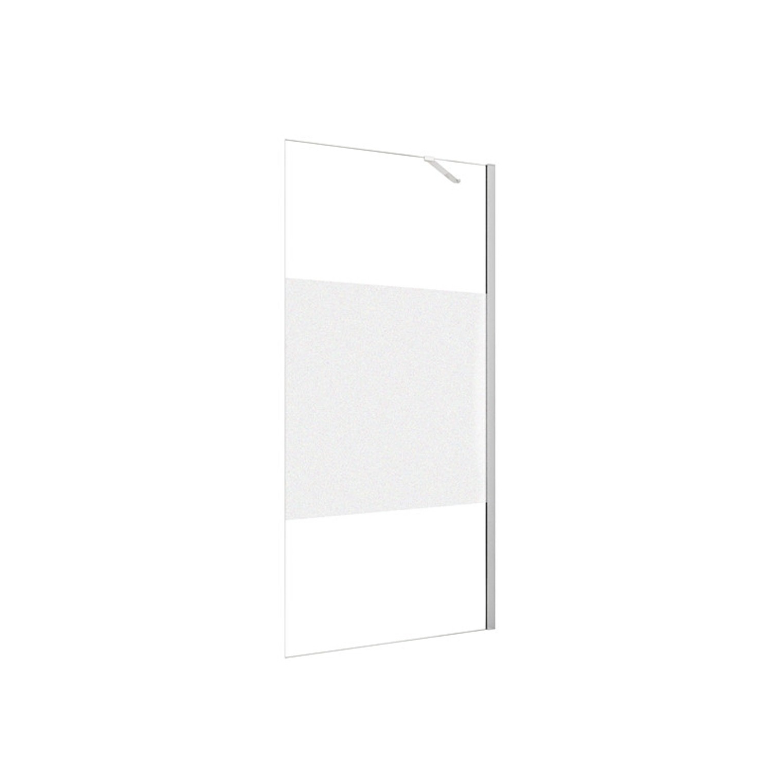 Duschparadies Walk In Dusche 90 x 200cm Duschabtrennung 8mm Nano Glas Seite günstig online kaufen