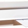 Weiße Burg Wächter Außeneinwurfblende Porta 796 für Briefkästen, aus Stahlblech und Aluminium.
