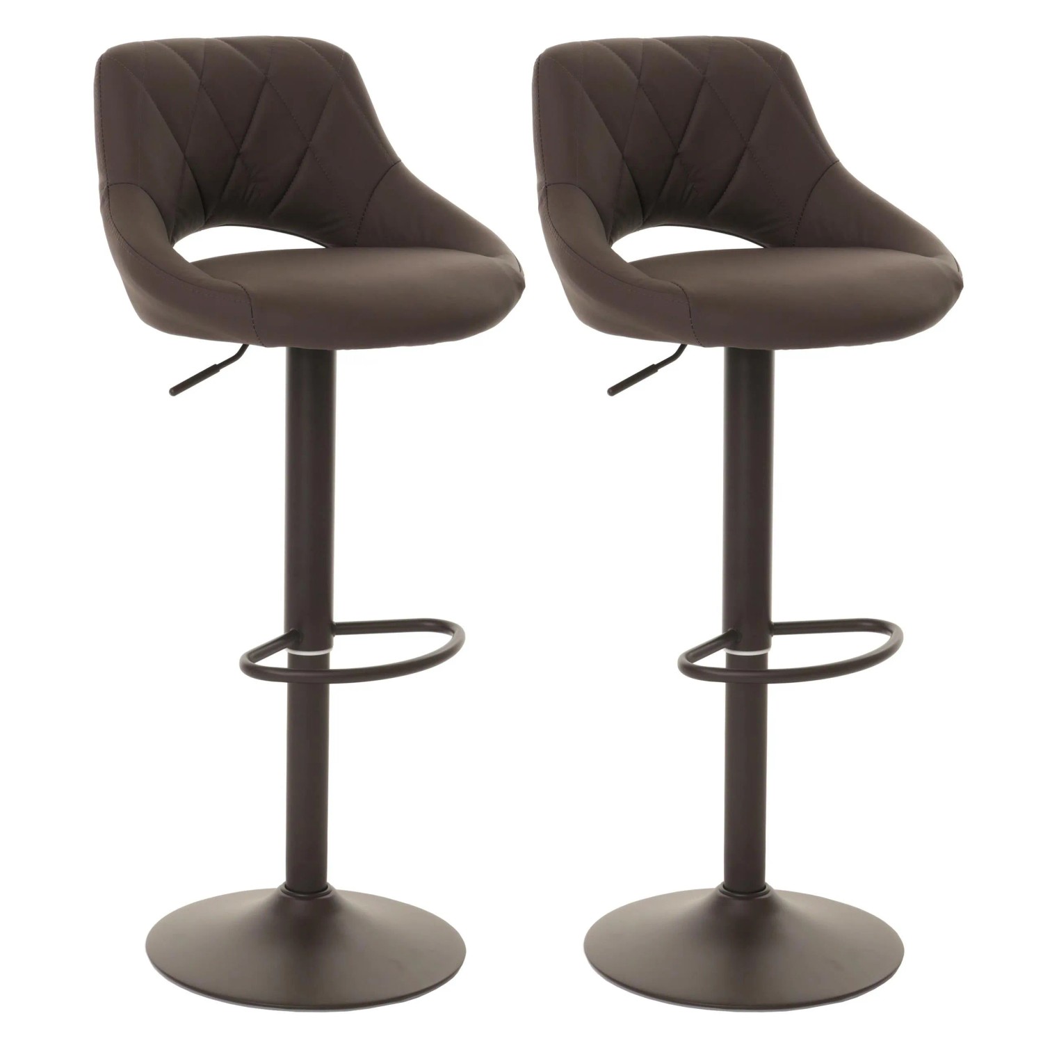 MCW 2er-Set Barhocker N64 Braun günstig online kaufen