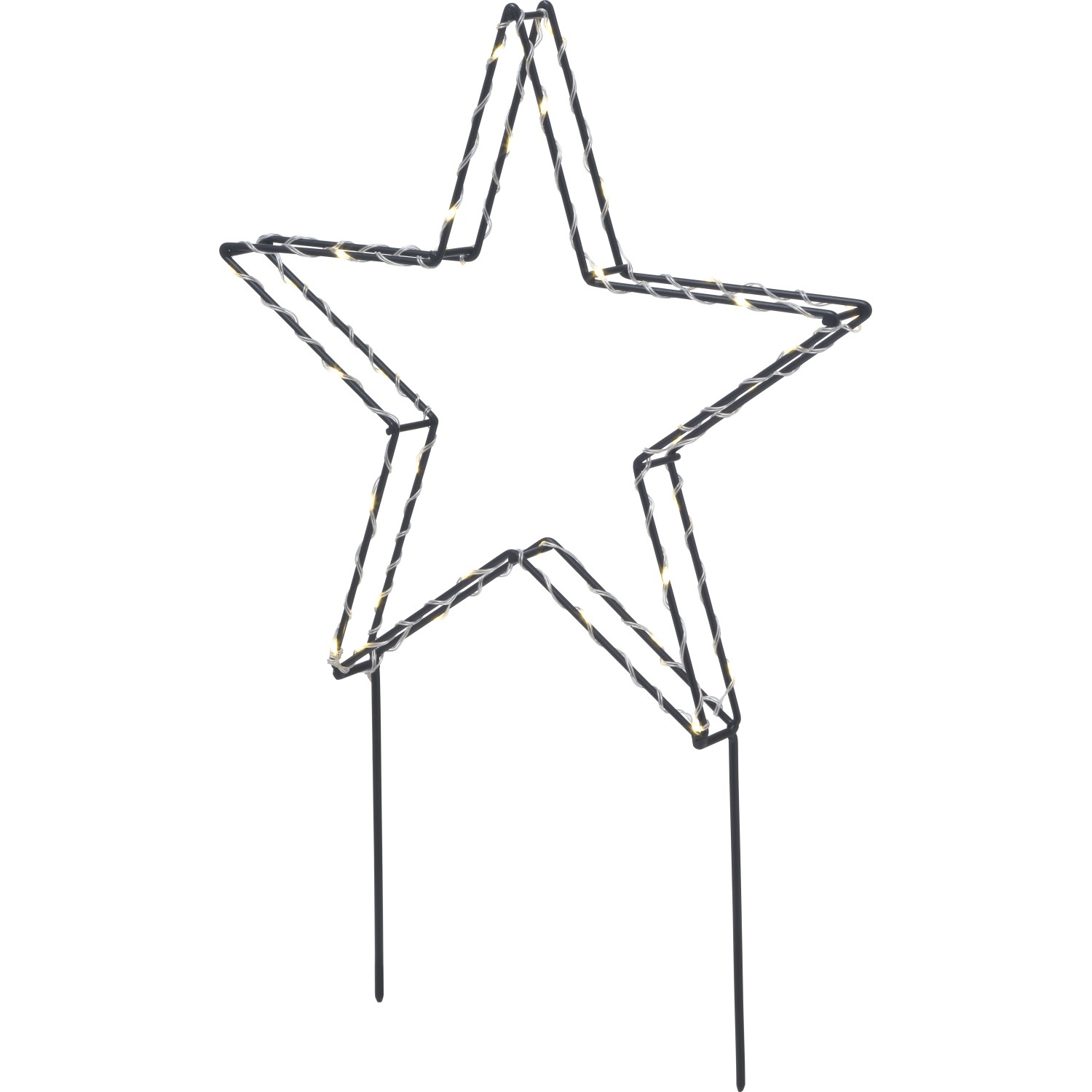 Gartenstecker 33 LEDs 37,5 cm x 55 cm Stern Warmweiß günstig online kaufen