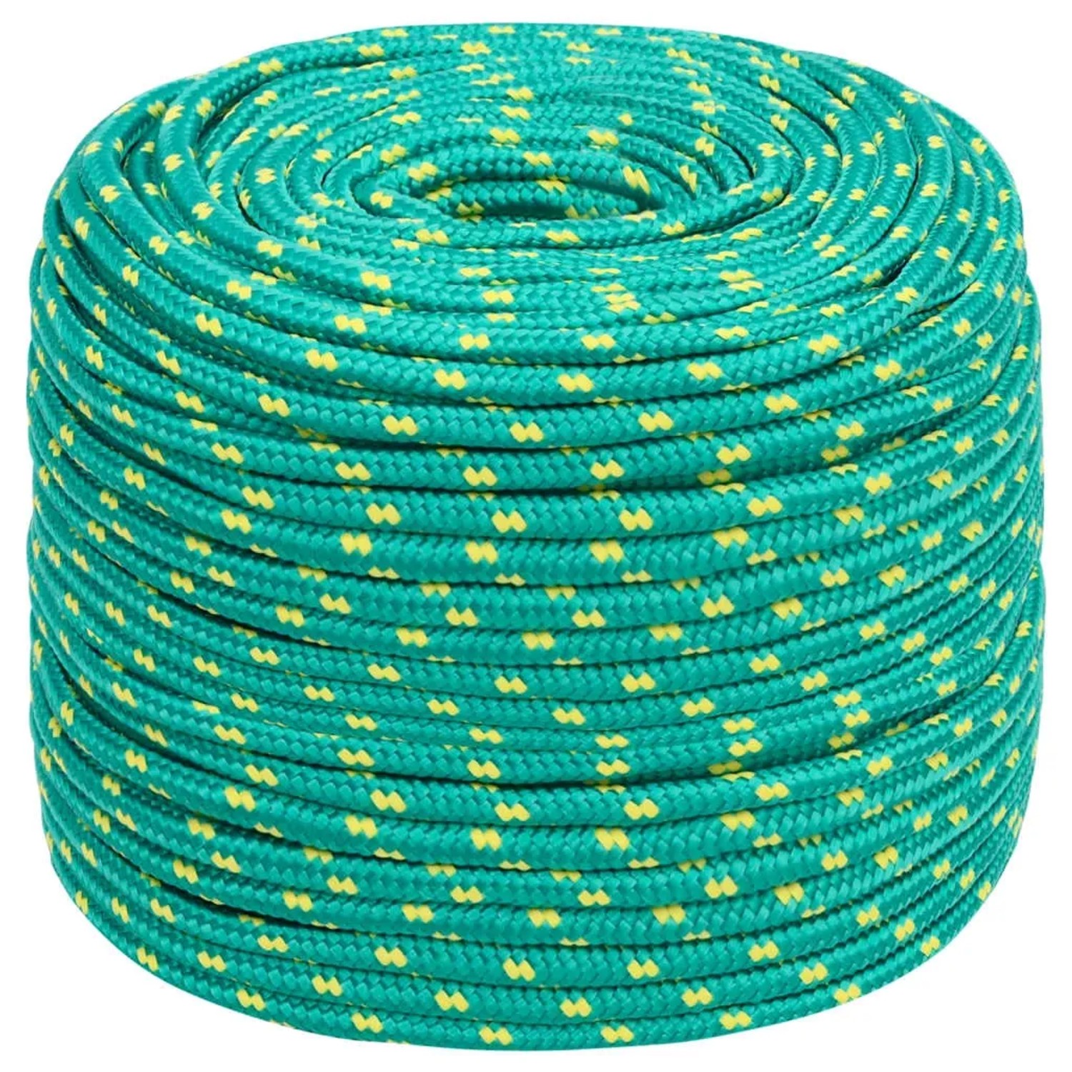 vidaXL Bootsseil Grün 6 mm 50 m Polypropylen 152709