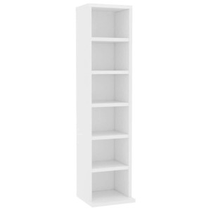 vidaXL CD-Schrank Weiß 21x20x88 cm Holzwerkstoff 800351