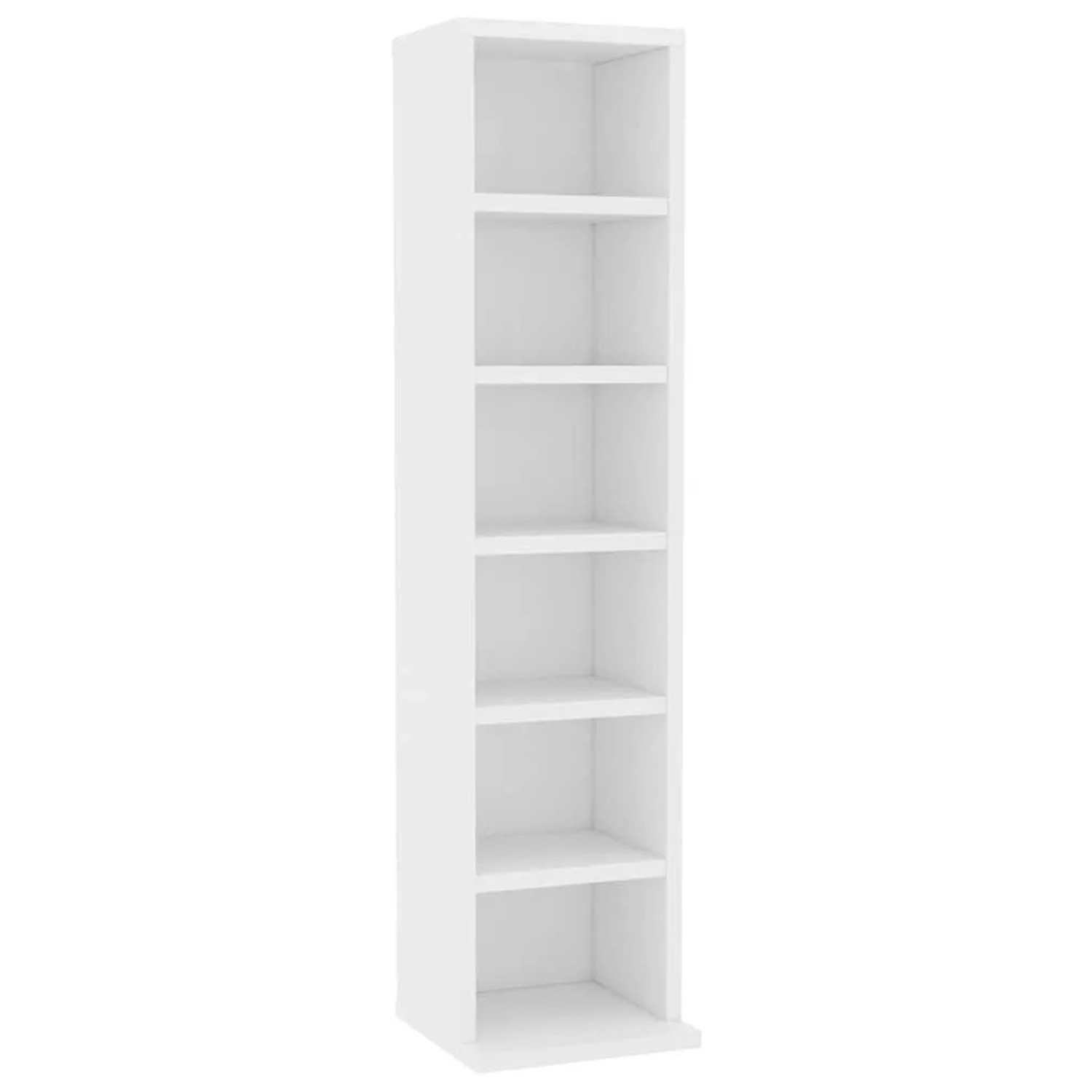 vidaXL CD-Schrank Weiß 21x20x88 cm Holzwerkstoff 800351