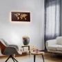 Paul Neuhaus LED-Wandleuchte Map in Rost-Optik, 60x30 cm, mit Weltkarte und indirektem Licht.