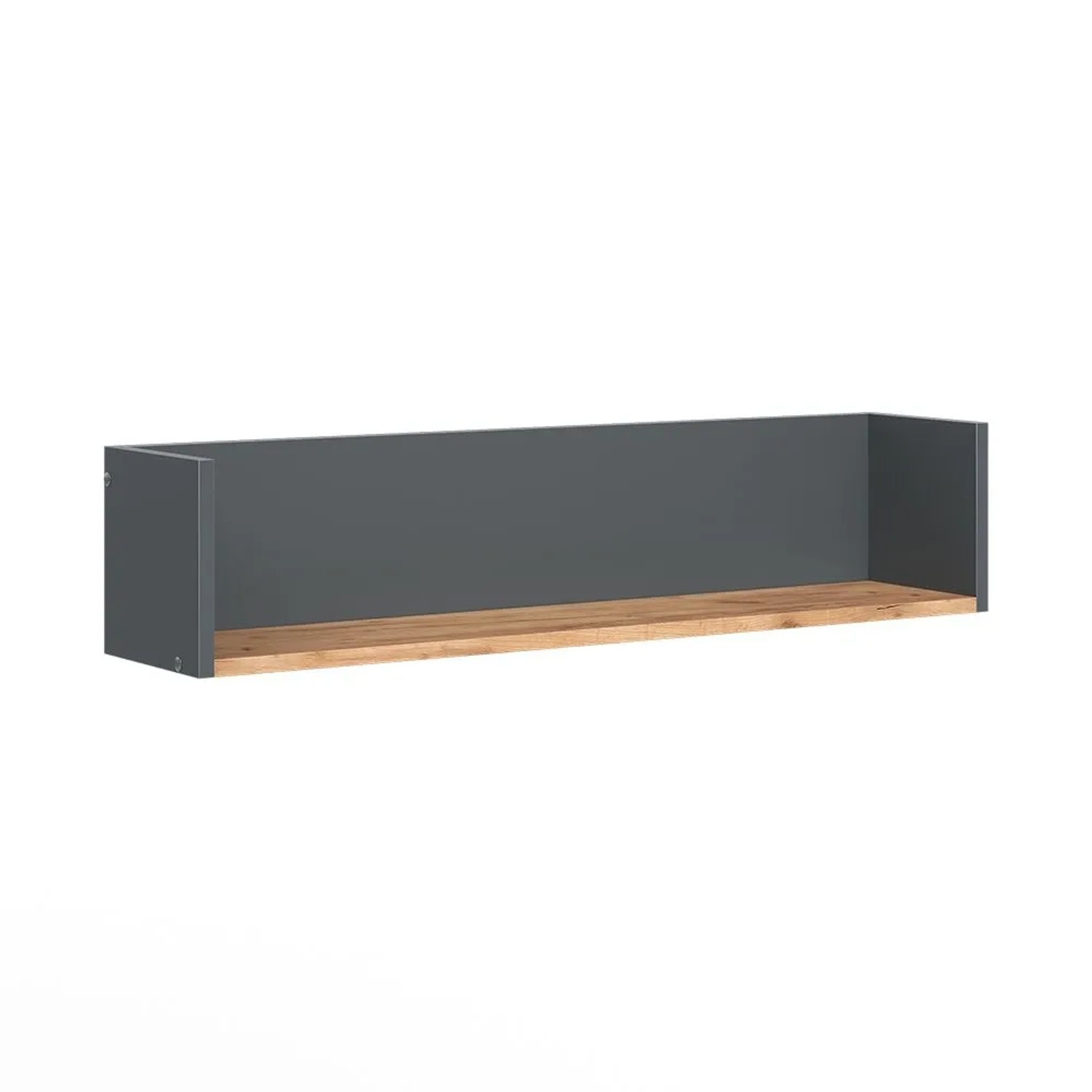 Vicco Wandregal Viktor Anthrazit Goldkraft Eiche 93 x 20 Art Nr 55170