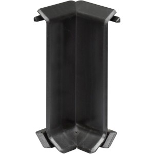 Schwarze System 9 Innenecke für Laminat & Parkett Leisten, 1 Stück.