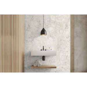 Kronoflooring Wandverkleidung Rock the Wall Foyer Elegant im Badezimmer.