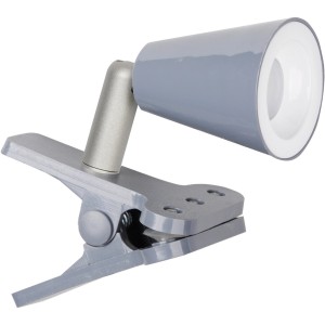 Anthrazitfarbene LED-Klemmleuchte by jedi, ideal für Schreibtisch oder Werkbank.