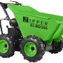 Zipper Rad Dumper ZI-RD300, grüne Schubkarre mit Allradantrieb für Baumaschinen.