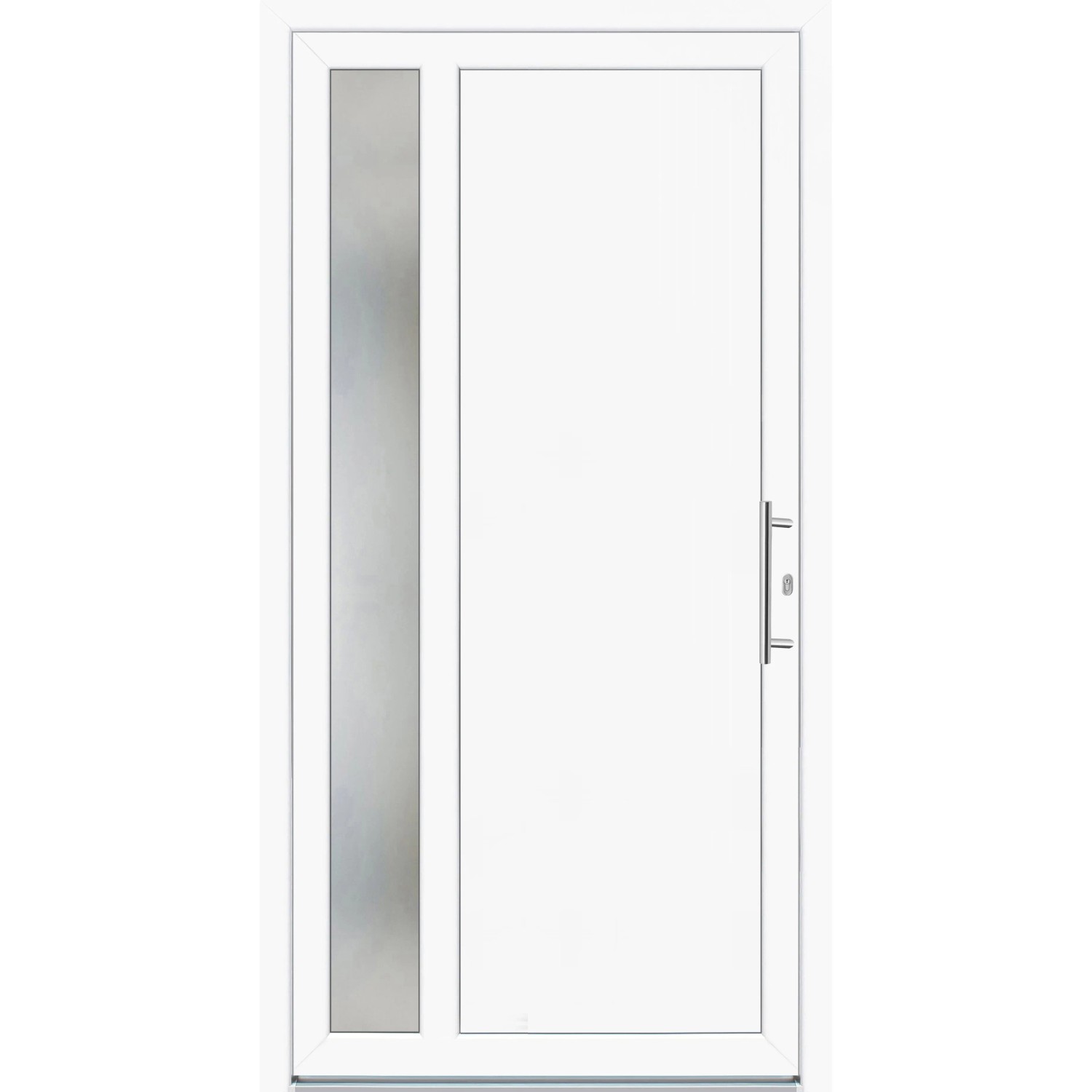 Panto Kunststoff-Haustür K011 Weiß 100 cm x 200 cm DIN R