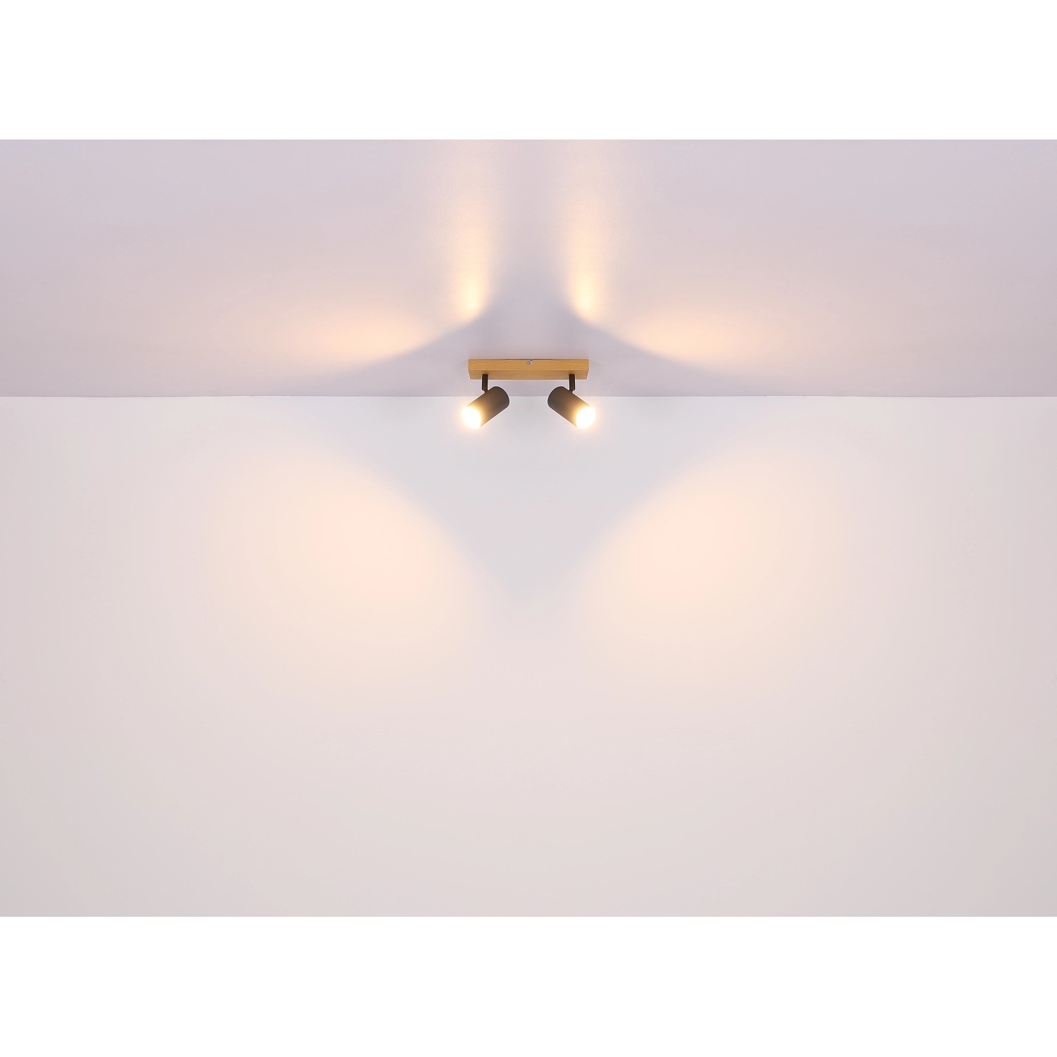 Schwarzer Globo Strahler Robby, 1-flammig, für GU10 Leuchtmittel, modernes Design.