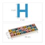 Relaxdays Holzbuchstaben Set Holz Bunt mit Sortierkasten 3 cm 170 g_4