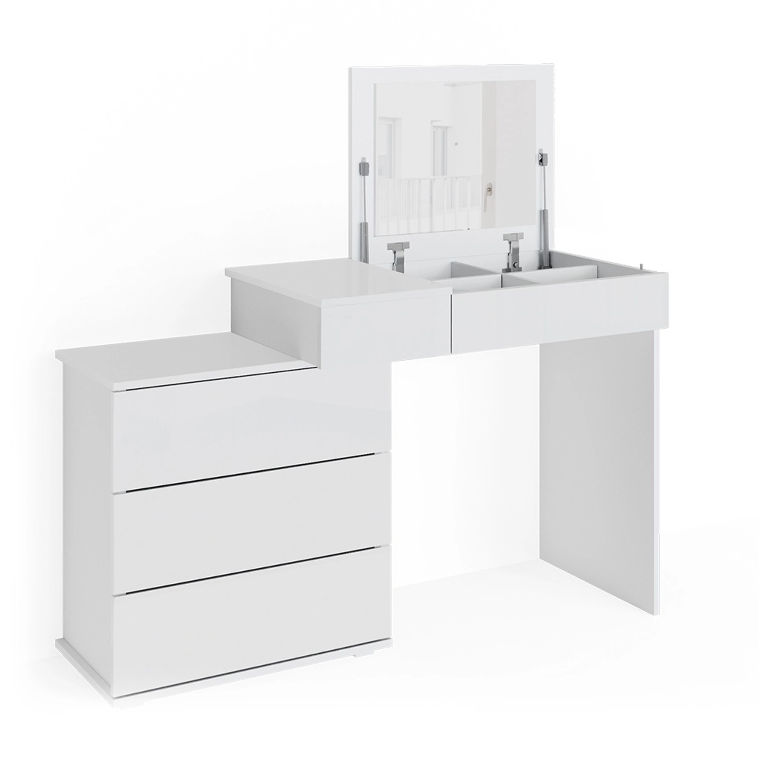 Vicco Schminktisch Lotos Weiß 117.4 cm günstig online kaufen