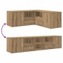 vidaXL Eckregal Artisan-Eiche 200x40x45 cm Holzwerkstoff 3307836_12
