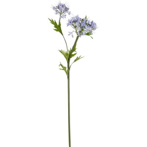 Dekorative, blaue Agapanthus Kunstblume von Mica Decorations, 75 cm hoch.