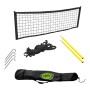 Axi Sportnetz SportNet300 schwarz, inklusive Netz, Heringe, Seil, gelbe Stäbe und Tragetasche.