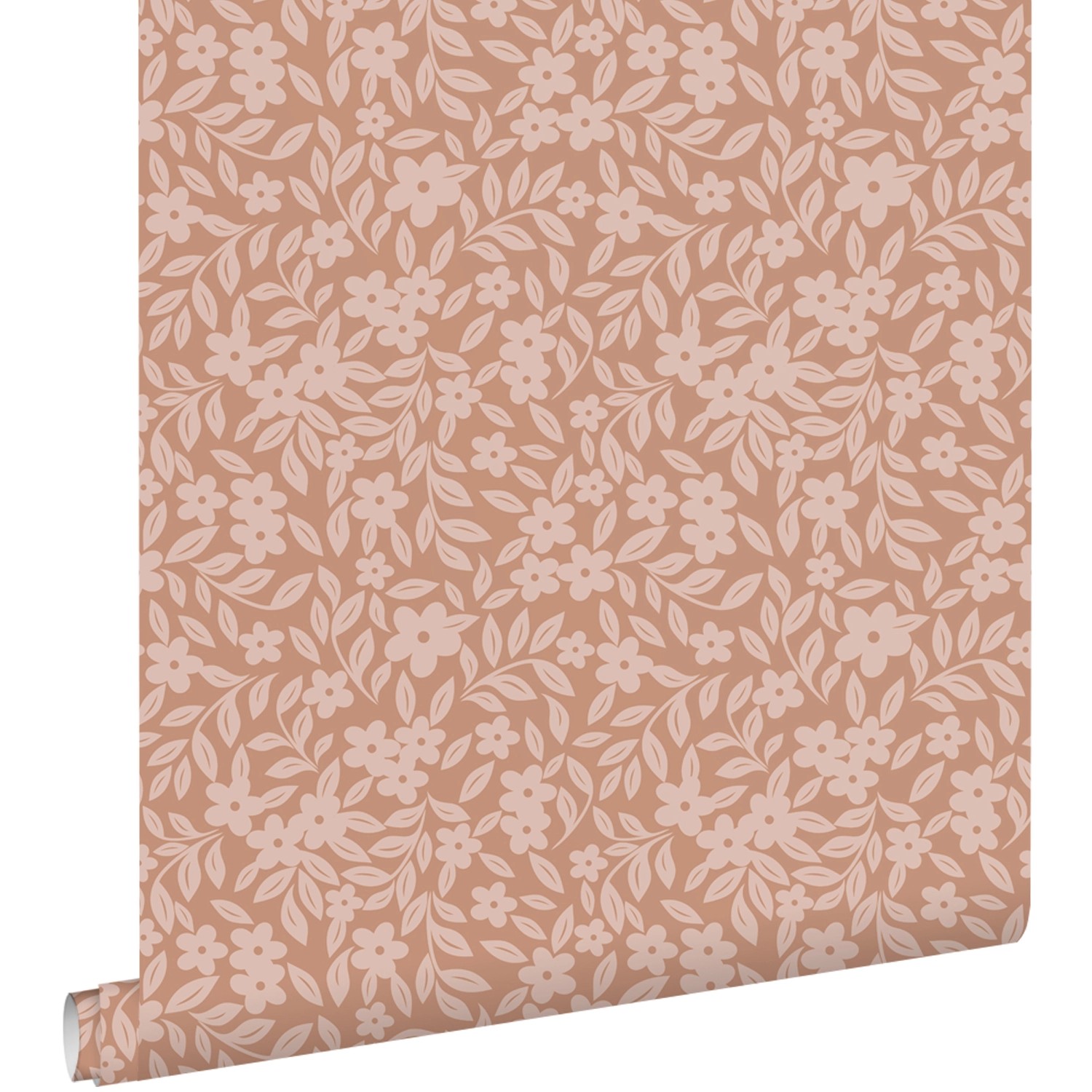 ESTAhome Tapete Blumen Terrakottarosa 50 x 900 cm günstig online kaufen