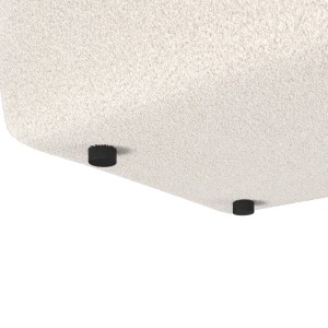 Bessagi Home Sofa Sophie Chenille Weiß