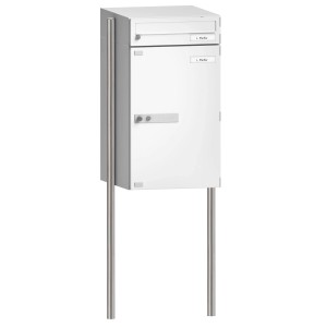 Burg Wächter Edelstahl-Ständer 150 für eBoxx Paketbox, zur Montage von Briefkästen.