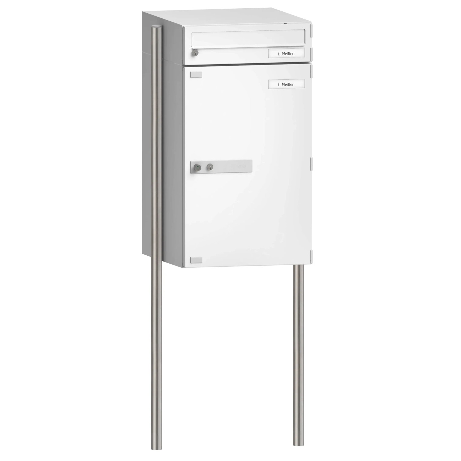 Burg Wächter Briefkasten Universal 150 eBoxx Ni, Ständer für Paketbox