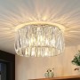 Transparente Lindby Deckenlampe Sofia, 4-flammig, für Wohnzimmer. Moderne Leuchte aus Kunststoff.