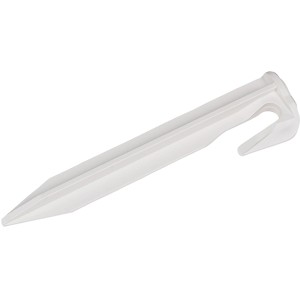 Weißer Skana Bio-Erdnagel für Begrenzungsleitung, Zubehör für Rasenmäher.