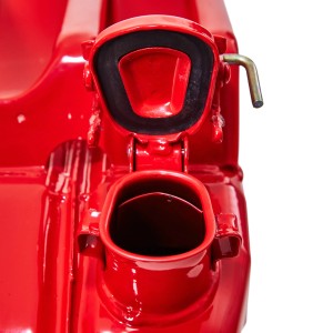 Rote Metall-Benzinkanister Ersatzdichtung für sichere Kraftstofflagerung.