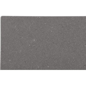 Graue Tischplatte des rechteckigen Gartentischs Harris, 160x90 cm.